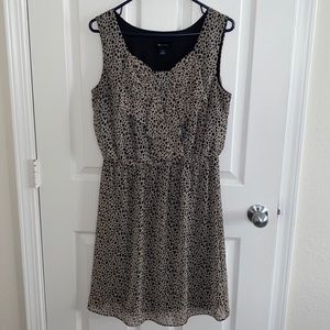 AB Studio Spotted Bow Dress
